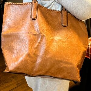 Brown Leather Tote Bag